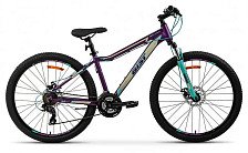 Велосипед горный Aist Rosy 1.0 Disc 27.5" 21 скорость, алюминиевая рама 19,5",фиолетовый ( 27.5")