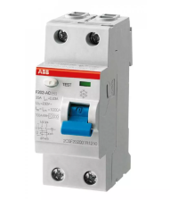 Выключатель дифференциального тока АВВ 2Р 40А 30мА тип A F202 2CSF202101R1400