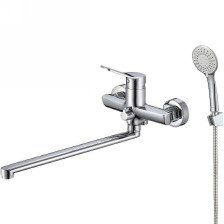 Смеситель для ванны однорычажный MILARDO Enjoy ENJSB00M10 длинный излив