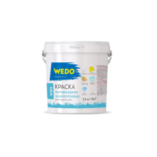 Краска интерьерная влагостойкая WD5 (1,3кг) WEDO