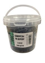 Саморезы 3,5х32 для крепления ГКЛ к дереву 1000 шт/уп ведро