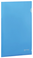 Уголок 0,15мм Brauberg жесткий синий