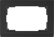 Рамка для двойной розетки WL04-Frame-01-DBL-black Stark черный