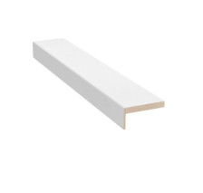 Наличник телескоп (деталь) 10х70х2150 МДФ White Silk прямоугольный (Luxor)