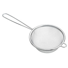 Сито нержавеющие 9 см с ободом и ручкой 886-020/FY-009