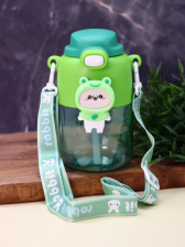 Бутылка для воды 800 мл Cute animal, frog, green HZ-040-02