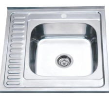 Мойка накладная 60х60 (0,6) h=170 П РМС