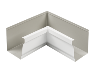Угол желоба внутренний белый