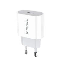 Сетевое зарядное устройство Borofone BA61A, Type-C, 2.1 А, белое 9088814