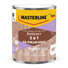 Грунт-эмаль 3 в 1 Anticorr белая RAL 9003 (0,75л) MASTERLINE