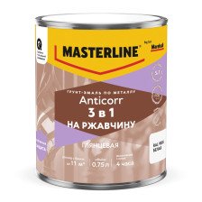 Грунт-эмаль 3 в 1 Anticorr белая RAL 9003 (0,75л) MASTERLINE