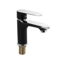 Смеситель для раковины однорычажный GFmark 5530 черный/хром