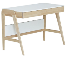 Стол растущий "Скандик" Белый жемчуг