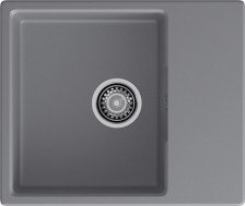 Мойка 580х490 искусственный камень темно-серый GF-UR-658L