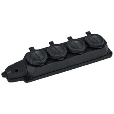 Колодка 4-м с заземлением 16А каучук TOKOV ELECTRIC TKE-C05-KK4-Z