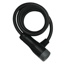 Замок 05-0020016 вело трос 8мм, ключ, Star 4508K/150см класс защиты 2/15, 280гр, черный ABUS