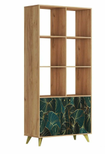 Стеллаж ФЬЮЖН СЖ-001 Дуб крафт золотой/Tropical