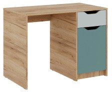 Стол письменный Рич СП-001 Дуб крафт золотой/пастельный зеленый/сумеречный голубой