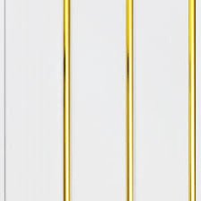 Панель пластиковая 3-х секционная (0,24х3) белый золото, WPlast (10)