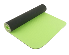 Коврик для йоги 183х61х0,6 см двухцветный, цвет темно-зеленый 4466007