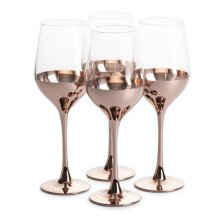 Набор бокалов Luminarc 4 шт 350 мл для вина Селест Электрическая медь O0081 