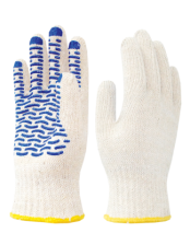 Перчатки х/б с ПВХ Волна