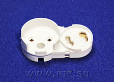 Патрон для ЛЛ G13 Т8 накидной со стартодержателем LST 15.502