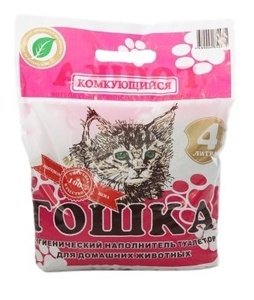 Наполнитель Гошка комкующийся 4л