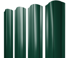 Штакетник радиусный 2м зеленый