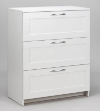 Комод 3 ящика СИРИУС белый