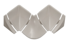 Комплект аксессуаров к плинтусу светло-серый