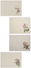 Набор полотенец лен 4шт рис 293 цв 1 Розарий-4 45х60 Орша
