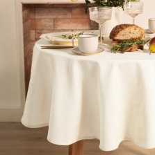 Скатерть лен d=150 см Linen collection Этель 