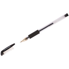 Ручка гелевая черная 0,5 мм Office Space грипп 241089