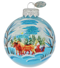 Украшение новогоднее Шар 6,5см Тройка быстрая КУ-65-254044