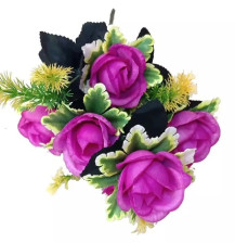 Букет Роза 35 см (фиолетовый) 7 цветков