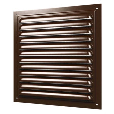 Решетка вентиляционная металлическая 1515МЭ коричневый