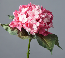 Цветок искусственный Гортензия 53х20 см розовый