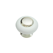 Ручка-кнопка К2 золотой+белый