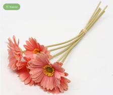 Букет искусственный Герберы 5 стеблей 35 см персиковый