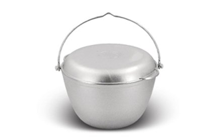 Котел походный алюминиевый с крышкой и ручкой 4л кп40