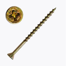 Саморезы для дерева 3,5х65 потай желтый цинк HOBAU HIMTEX отделочные