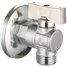 Кран шаровой уголовой для подключения сантехприборов 1/2"х3/4" ш/ш Gappo 