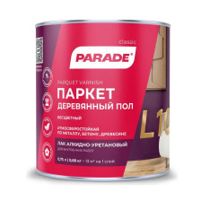 Лак паркетный глянцевый L10 (0,75л) Parade