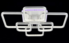 Люстра СТ МС-DK6014/6 WH+SILVER (RGB) 124W 750x620x170мм 3000+6500K 