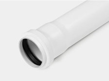 Труба канализационная полипропилен D110, L=1м Контур УЮТ белая