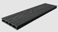 Доска террасная T-DECKS PREMIUM 3D (optima) графит брашированная (3000х150х25мм)