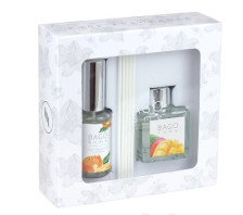 Набор диффузор Манго + спрей ароматический Сочный апельсин BAGO HOME