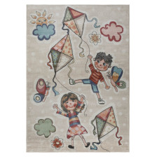 Ковер Бамбини/Bambini дизайн G2221 1,33х1,95м белый-коралловый
