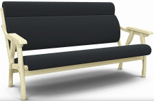 Диван Вега-10 Catania Graphite, бесцветный лак (кат3)